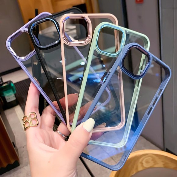 NEW iPhone 14/Pro/Max Luxury Candy Transparent Shockproof Phone Case - Picture 4 of 8